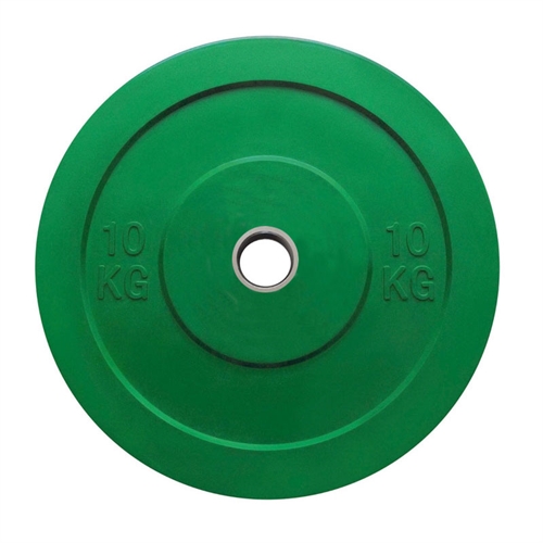 TOORX CHALLENGE BUMPERPLATE - 10 KG i farven grøn